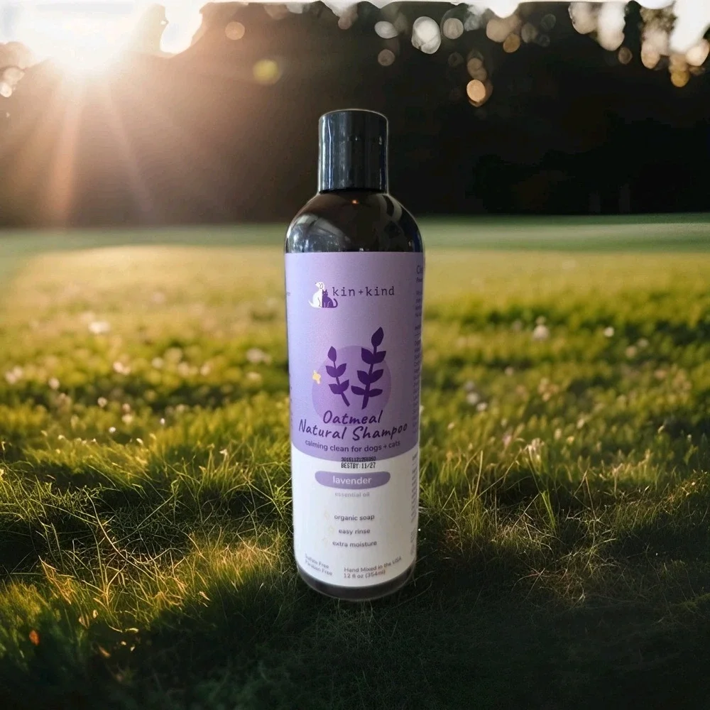 Oatmeal Natural Shampoo, For Dogs + Cats, Lavender, 12 fl oz (354 ml)